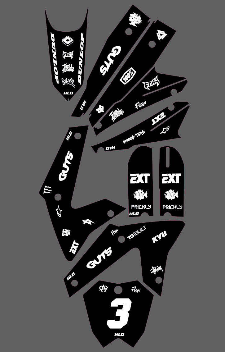 Custom Etm Rtr Full Graphic Kit